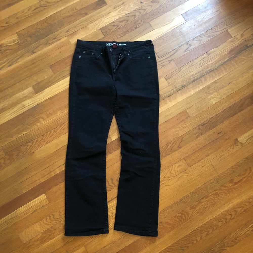 Merona Boot Cut Black Jeans size 14 Lone - Fit 4